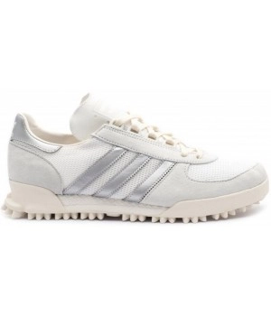 Кроссовки Adidas Marathon бежевые с серебристым